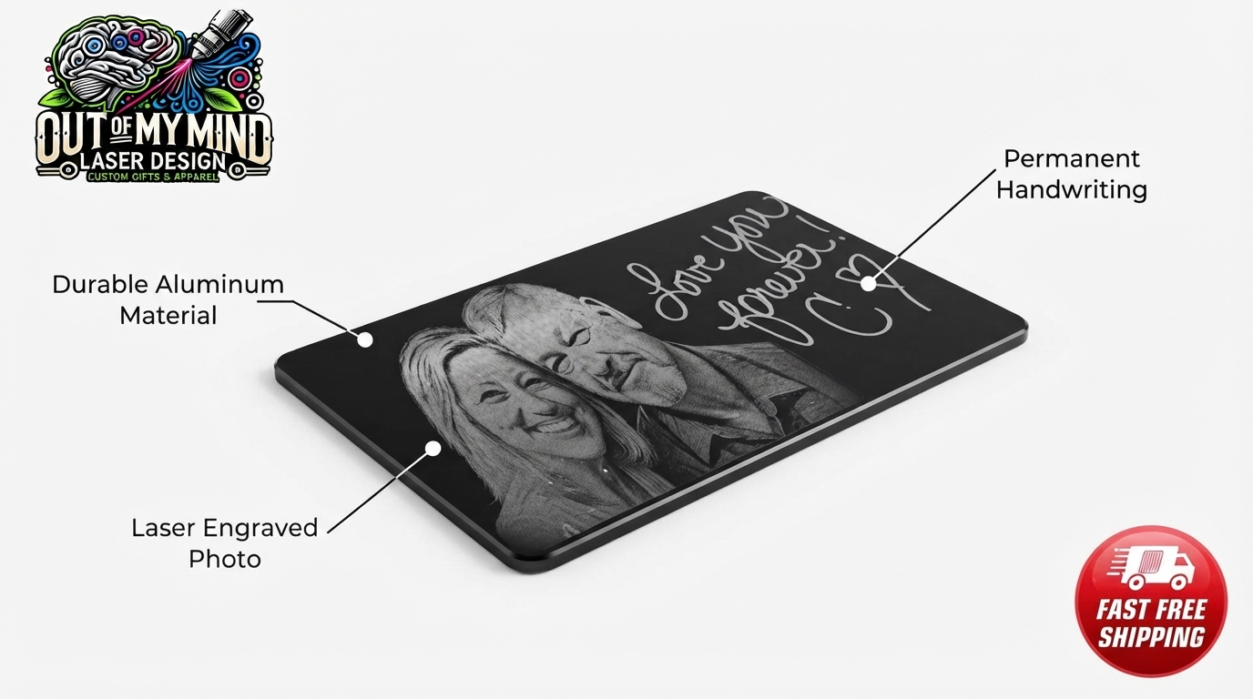 Photo engraved wallet card